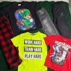 4T Colorful Boys T-Shirts, Jeans, pants Canadiana,jeanioligy, Spider-Man george